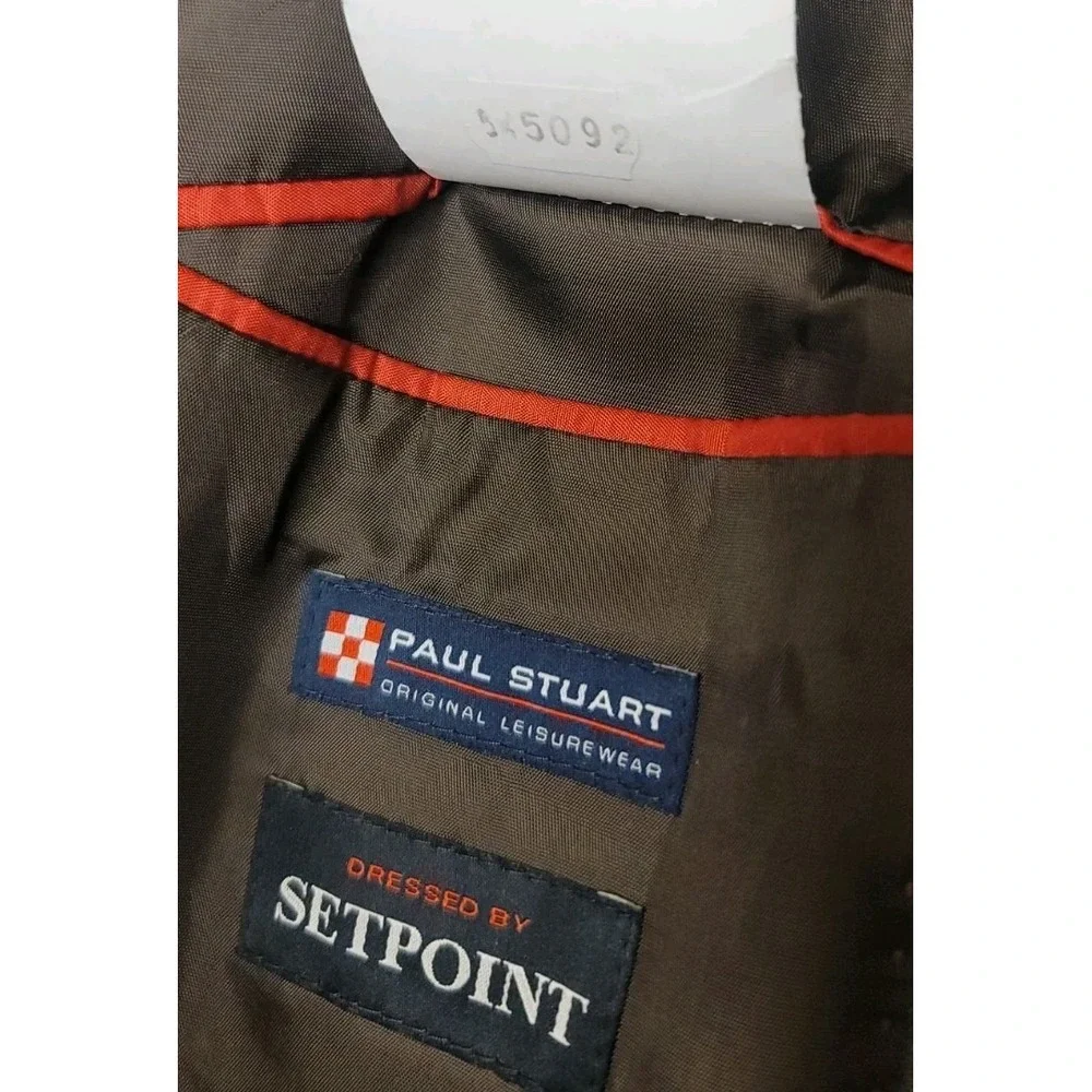 Paul Stuart Men's 44R Linen Blazer Men's Sport Coat Interview Business Formal